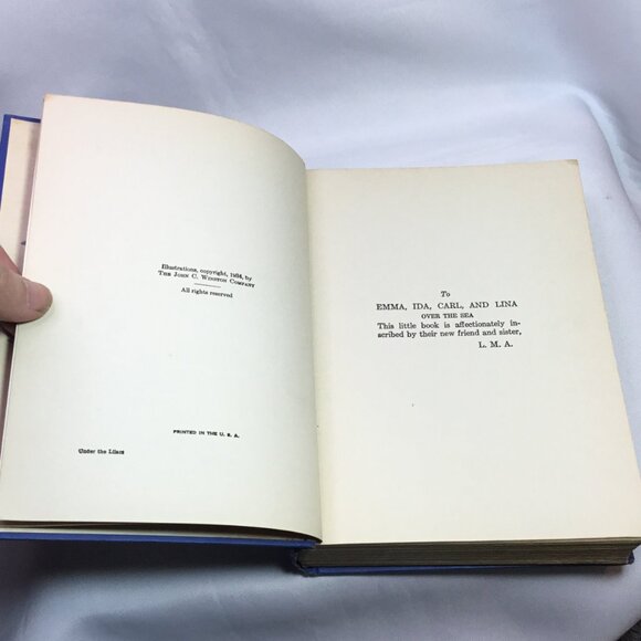 Louisa May Alcott Under The Lilacs Vintage Book Illustrated By Eunice Stephenson - Picture 8 of 12